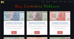 Desktop Screenshot of buyzimbabwedollars.com